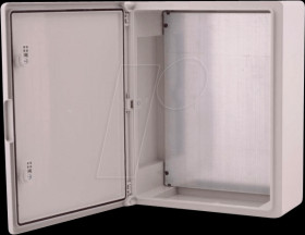 BXPPABSG350500190-F01 IP65 wall-mounted enclosure, 350 x 500 x 190 mm, grey