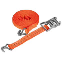 Sealey TD2008J Ratchet Tie Down 35mm x 8mtr Polyester Webbing 2000kg Load Test