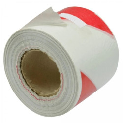 Taśma ostrzegawcza odgradzająca BIAŁO-CZERWONA 80mm 500m