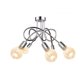 Lampa sufitowa nowoczesna 5xE27 RUMBA SILVER