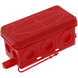 Wiska 10109582 Junction box (L x W x H) 86 x 44 x 41 mm Red IP55