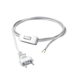 Przewód z włącznikiem biały 150cm CAMELEON CABLE SWITCH WHITE 8612 Nowodvorski