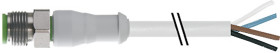 Przewód czujnik-siłownik ze złączem Złącze M12 liczba rdzeni 8 długość 5m Rodzaj A Męskie
