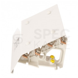 Blok rozdzielczy modułowy Listwa łączeniowa 4x11 250A na szynę DIN TH35 4x (1x m8 + 10x m10) FJ-H411/250B HEDO