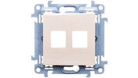 Simon 10 Pokrywa Gniazd Teleinformatycznych Na Keystone Płaska Podwójna...