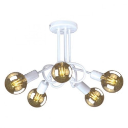 Metalowy żyrandol do nowoczesnego salonu biały z serii DEZE K-3611 Kaja Lighting