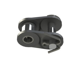 Ogniwo łańcucha rolkowego, typ: 16B-1, połączenie: Łącze offsetowe, Stal