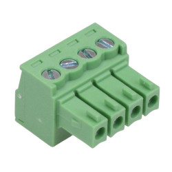 4-Way 3.5mm Right Angle Pluggable Terminal Block 8A 300V