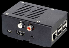 4260439550187 Steel case for HiFiBerry DAC+, black cover