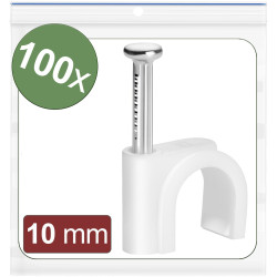 Quadrios 24CA422 Cable clips White &#xD8; range 7-10mm 100 pcs