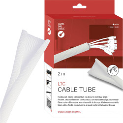 Label the Cable LTC 5120 Cable trunking White Racking &amp; Wall Panels