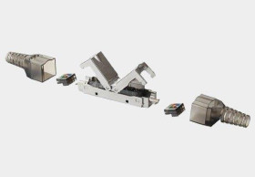 Moduł do łączenia kabli kat.6 FTP beznarzędziowy z odgiętkami