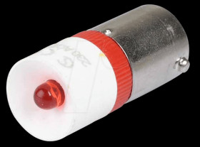 MEDB2508BR Reflector LED, BA9s, red, 230 V, 1300 mcd, Ø10 mm, 50°