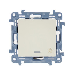 Przycisk światło podświetlany kremowy CS1L.01/41 Kontakt Simon10