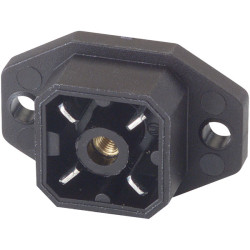 Hirschmann 932 092-100 G 4 A 5 M Surface Mounted Blade Connector 4P Black