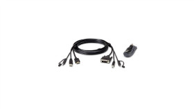 Zestaw Bezpiecznych Kabli Kvm Aten 2L-7D02dhx2 Usb Hdmi Do Dvi-D