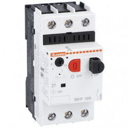 Wyłącznik silnikowy termiczny 6,3-10A 4kW 3-biegunowy 3P (230/400V AC) 3-modułowy SM1P1000 LOVATO