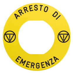 ETIQUETTE ARRESTO DI EMER