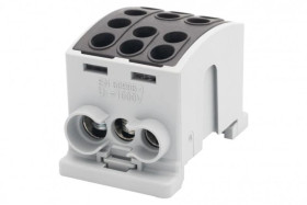 Zacisk odgałęźny HLK 125A-3 (1x35,2x25 / 1x35,2x25) Al/Cu - czarny