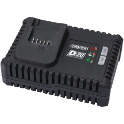 Draper 55913 D20 20V Li-ion Fast Battery Charger, 4A - 59913