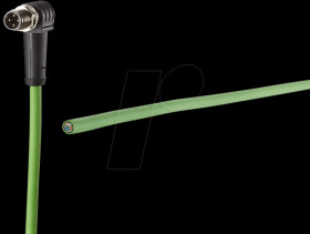 142M1D90020 Connection cable, M12, 4-pin, 2 m