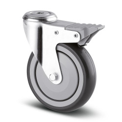 Koło samonastawne średnica kabla 125mm Tente 80kg wysokość całkowita 160mm