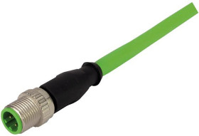 Przewód czujnik-siłownik ze złączem Złącze M12 liczba rdzeni 4 długość 1m Rodzaj A Męskie