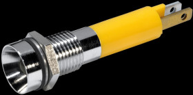 19050352 LED signal light, 5 mm, yellow, 24 V, indoor recessed, Ø8 mm, 32