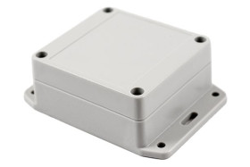 Obudowa ogólnego użytku Poliwęglan szerokość zew. 80 mm długość zew. 85 mm wys. zew. 40 mm Hammond IP65 Jasnoszary