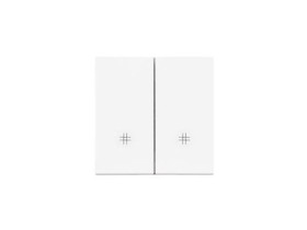 SIMON 55 Klawisz podwójny z piktogramami krzyżowymi do: SW7/2M, SW6/2WM biały mat TKW7/2/111 KONTAKT SIMON
