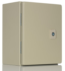 Szafka ścienna rozdzielcza 250 mm 200 mm 150mm Stal RS PRO, z drzwiami zwykłymi RAL 7032