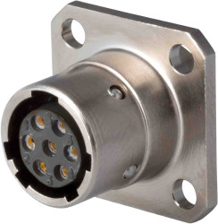 Złącze wielostykowe przemysłowe 7-pinowe Miniaturowe, panelowe Gniazdo Jaeger