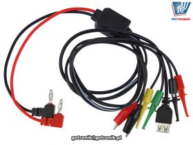 Przewód pomiarowy uniwersalny + gniazdo USB
