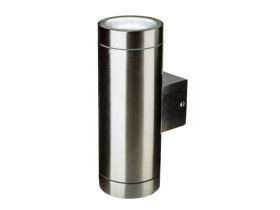 VT-7642 Kinkiet SLEEK dwukierunkowy 2xGU10 obudowa: stal szlifowana IP44 7507 V-TAC