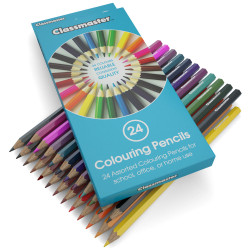 Classmaster Assorted Colouring Pencils - Pack of 24