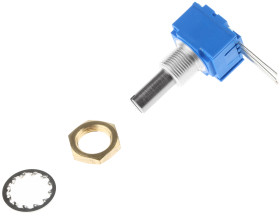 Potencjometr 10kΩ typ Obrotowy Bourns średnica wału 6 mm 0.5W długość wału 22mm Montaż panelowy