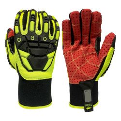 Rękawice robocze rozmiar: XL materiał: Spandex laminowany pianką, Punkty z PVC, Skóra syntetyczna zastosowanie: