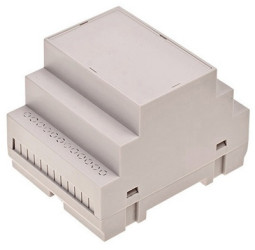 ABS DIN rail enclosure, (L x W x H) 90.05 x 69.9 x 65.1 mm, light gray, 4U65070907310
