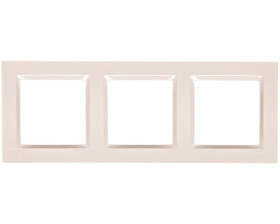 Simon 10 Ramka potrójna kremowa CR3/41
