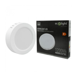 Downlight LED n/t okrągły 12W 1200lm 4000K biały DL-1 EC20456 EcoLight