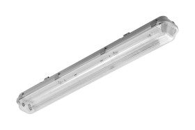 Oprawa hermetyczna G-TECH 218 pod 2 świetlówki LED T8 G13 600mm, IP65 ABS/PS szary GT-HEL218-00