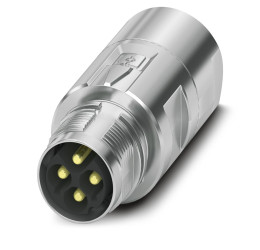 Złącze wielostykowe przemysłowe 4-pinowe M17 Montaż na kablu Wtyczka Phoenix Contact