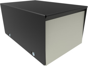 Steel enclosure, (L x W x H) 102 x 152 x 76 mm, black (RAL 9005), IP32, 1454F