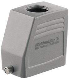 Grommet housing, size D24, die-cast aluminum, M25, straight, longitudinal bow locking, IP65, 1787340000