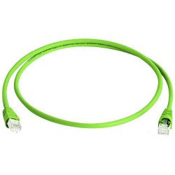 Teleg&#xE4;rtner 100008982 RJ45 patch cable CAT 6A S/FTP 10m Green Flame-retardant