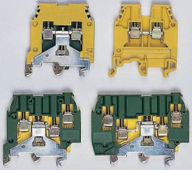 Listwa zaciskowa uziemienia Entrelec poziomy: PojedynczyŚruba SNA raster: 6mm 41A 800 V AC