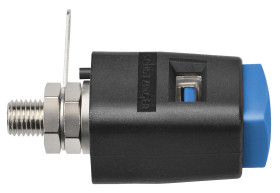 Wtyk montażowy, Niebieski, 16A, M6, izolacja: Tak, 33V dc 6.2mm