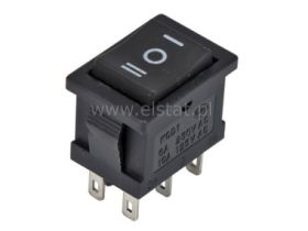 Przeł. kołys. 3 poz. 6A, 230V; I-0-II 6p