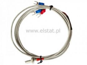 Sonda PT100 3-przewody 0~450°C M6, przewód 3m