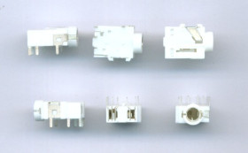 GNIAZDO JACK 3,5mm STEREO POZIOME BIAŁE (ZLJACK GN35-POZ-WH)